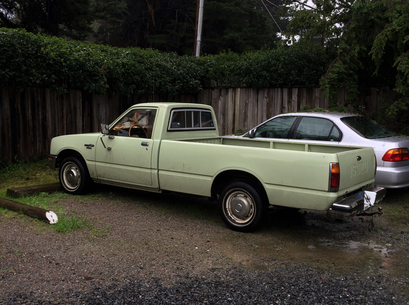 An Isuzu P’up Diesel spotted near Point Reyes